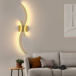 COMELY Modern Indoor Wall Lights, 27W Wall Lights for Living Room, Dia 80cm in Gold - thumbnail 8