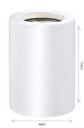 Happy Homewares Small & Contemporary LED Table/Floor Lamp Uplighter in White - thumbnail 4