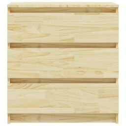 Berkfield Home Bedside Cabinets 2 pcs 60x36x64 cm Solid Pinewood in Brown - Size: 60 x 36 x 64 cm - thumbnail 6