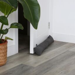 Nicola Spring 2x Herringbone Draught Excluders - 78.5cm - Indoor Draught Stopper in Grey - thumbnail 5
