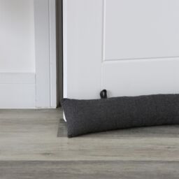 Nicola Spring 2x Herringbone Draught Excluders - 78.5cm - Indoor Draught Stopper in Grey - thumbnail 6