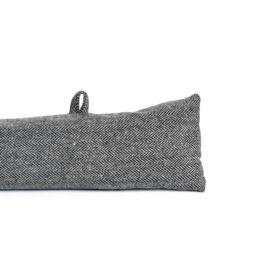 Nicola Spring 2x Herringbone Draught Excluders - 78.5cm - Indoor Draught Stopper in Grey - thumbnail 4
