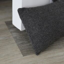 Nicola Spring 2x Herringbone Draught Excluders - 78.5cm - Indoor Draught Stopper in Grey - thumbnail 7