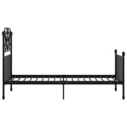 Berkfield Home Comfortable Bed Frame Black Metal 90x200 cm - thumbnail 4