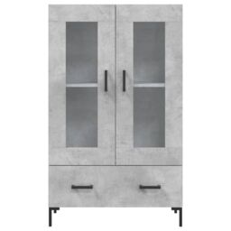 Berkfield Home Highboard Concrete Grey 69.5x31x115 cm Engineered Wood - thumbnail 6
