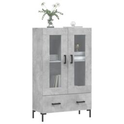 Berkfield Home Highboard Concrete Grey 69.5x31x115 cm Engineered Wood - thumbnail 3