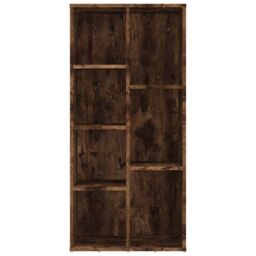 Berkfield Home Book Cabinet Smoked Oak 50x25x106 cm in Brown - Size: 50 x 25 x 106 cm - thumbnail 6