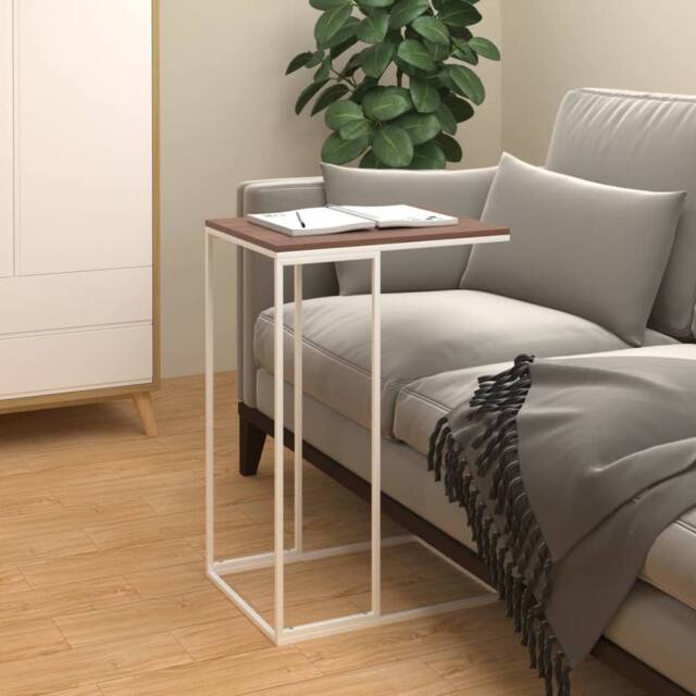 Berkfield Home Side Table White 40x30x59 cm Engineered Wood - Size: 40 x 30 x 59 cm - image 1