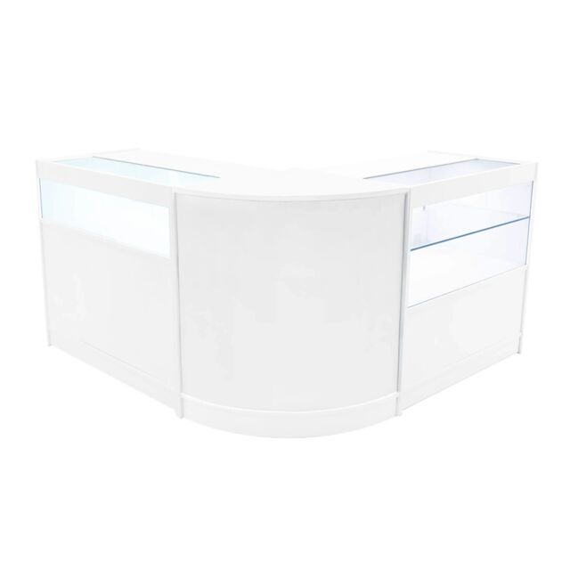 Monstershop Adonis LED Shop Counter Set B900, C900 & CM60 - White - image 1