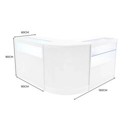 Monstershop Adonis LED Shop Counter Set B900, C900 & CM60 - White - thumbnail 3
