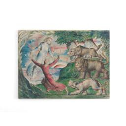 "Artery8 William Blake Dante Running From The Beasts Canvas Wall Art Print - Size: W18"" x H24""" - thumbnail 1
