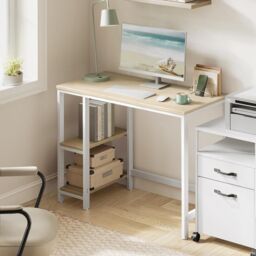 VASAGLE Industrial Computer Desk Office Table Study Bedroom in Natural - thumbnail 1