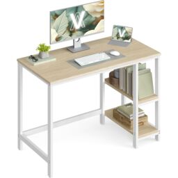 VASAGLE Industrial Computer Desk Office Table Study Bedroom in Natural - thumbnail 6