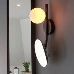Netlighting 'RIOMAGGIORE' Non Dimmable Contemporary Bathroom Metal Wall Lamp in Black - thumbnail 3
