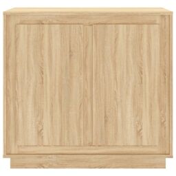 Berkfield Home Sideboard Sonoma Oak 80x34x75 cm Engineered Wood in Brown - Size: 80 x 34 x 75 cm - thumbnail 5