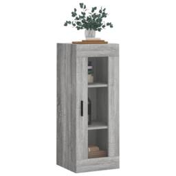 Berkfield Home Wall Mounted Cabinet Grey Sonoma 34.5x34x90 cm - thumbnail 4
