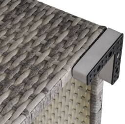 STILVORA Corner Sofa Chair with Cushions in Grey - thumbnail 7
