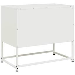 Berkfield Home TV Cabinet White 68x39x60.5 cm Steel - thumbnail 8