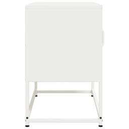 Berkfield Home TV Cabinet White 68x39x60.5 cm Steel - thumbnail 7