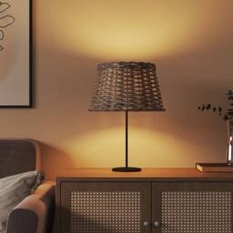 Berkfield Home Lamp Shade Brown √ò38x23 cm Wicker - Size: 38x23 cm - thumbnail 1