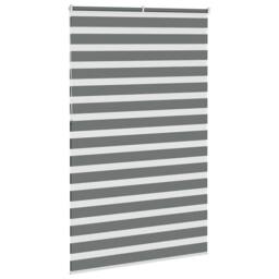 Berkfield Home Elegant Zebra Blind Dark Grey 145x230 cm Fabric Width 140.9 cm Po - thumbnail 4
