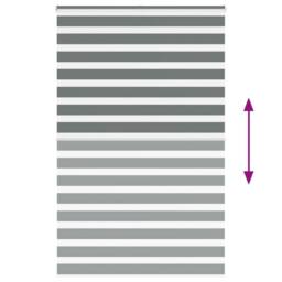 Berkfield Home Elegant Zebra Blind Dark Grey 145x230 cm Fabric Width 140.9 cm Po - thumbnail 5