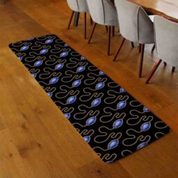 Benjamin Tate Design Diamond Necklaces Runner Rug in Natural - Size: 67 cm x 230 cm - thumbnail 2