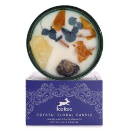 KDMD Hop Hare Crystal Magic Flower Candle - The Sun in Blue