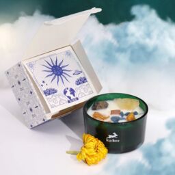 KDMD Hop Hare Crystal Magic Flower Candle - The Sun in Blue - thumbnail 5