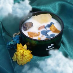 KDMD Hop Hare Crystal Magic Flower Candle - The Sun in Blue - thumbnail 6