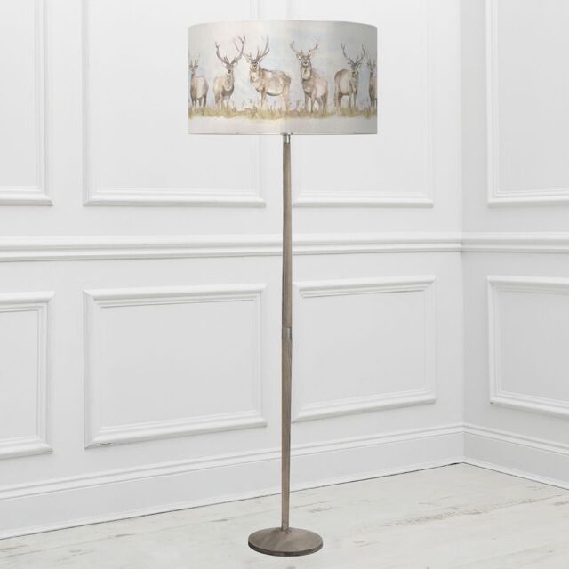 Voyage Maison Solensis Floor Lamp With Moorland Stag Eva Lampshade in Beige - image 1