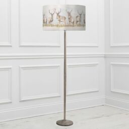 Voyage Maison Solensis Floor Lamp With Moorland Stag Eva Lampshade in Beige - thumbnail 1