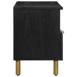 Berkfield Home TV Cabinet Black 100x33x46 cm Engineered Wood - Size: 100 x 33 x 46 cm - thumbnail 4