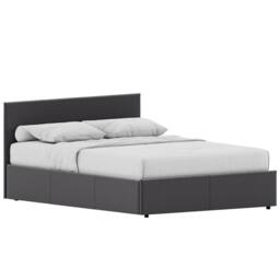 HD Designs Vida Designs Veronica Double Ottoman Bed in Dark Grey - thumbnail 2