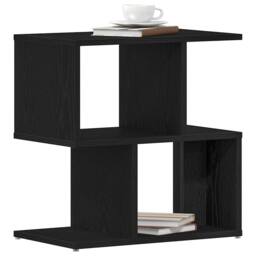 Berkfield Home Bedside Cabinet Black Oak 50x30x51, 5 cm Engineered Wood - thumbnail 3