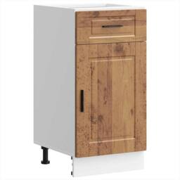 Berkfield Home Kitchen Base Cabinet¬†Porto Old Wood Engineered Wood in Brown - thumbnail 2
