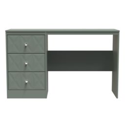 Ready Assembled 2 U Memphis 3 Drawer Desk (Ready Assembled) in Pale Green - thumbnail 1