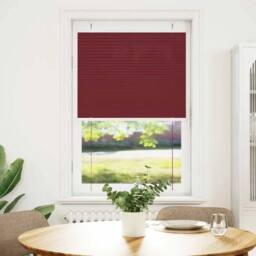 Berkfield Home Pleated Blind Bordeaux Red 80x150 cm Fabric Width 79.4 cm Polyester