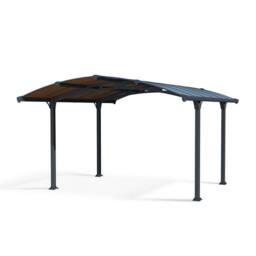 Palram Arcadia Carport 4300 - Polycarbonate - L435 x W359 x H242 cm - Grey - thumbnail 1