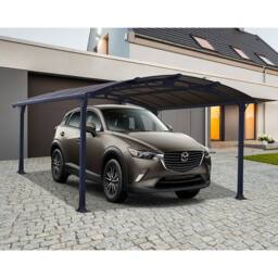 Palram Arcadia Carport 4300 - Polycarbonate - L435 x W359 x H242 cm - Grey - thumbnail 2