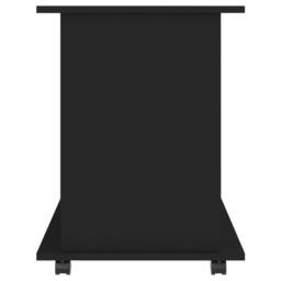 Berkfield Home Rolling Cabinet Black 60x45x60 cm Engineered Wood - Size: 60 x 45 x 60 cm - thumbnail 5