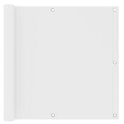 Berkfield Home Balcony Screen White 90x600 cm Oxford Fabric - thumbnail 1