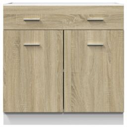 Berkfield Home Drawer Bottom Cabinet Lyon Sonoma Oak 80x46x81.5 cm Engineered Wood in Brown - thumbnail 5