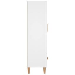 Berkfield Home Highboard White 70x31x115 cm Engineered Wood - Size: 70 x 31 x 115 cm - thumbnail 6