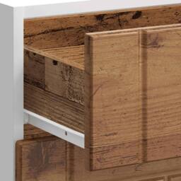 Berkfield Home Kitchen Base Cabinet Lucca Old Wood Engineered Wood in Brown - thumbnail 9
