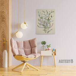 "Artery8 New Zealand Manuka Flowering Plant Featon Canvas Wall Art Print in Beige - Size: W18"" x H24""" - thumbnail 3