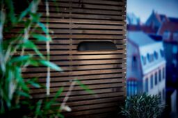 Nordlux Modern Outdoor Wall Light Black Metal Intergrated LED Weatherproof - Mains Powered, IP44 - thumbnail 4