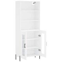 Berkfield Home Highboard White 69.5x34x180 cm Engineered Wood - thumbnail 4