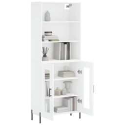 Berkfield Home Highboard White 69.5x34x180 cm Engineered Wood - thumbnail 3