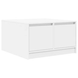 Berkfield Home Decorative Coffee Table with Drawers White 70.5x70x40 cm - thumbnail 8